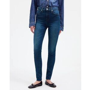 Madewell 10” High Rise Skinny Jeans Dark Wash #F4684